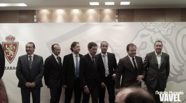 Presentación de los accionistas mayoritarios del Real Zaragoza