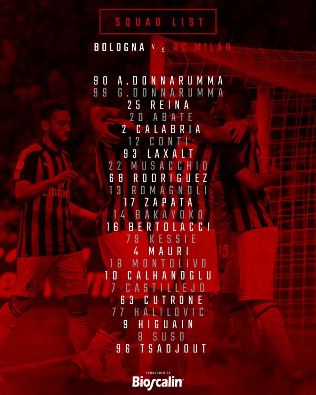 Milan, riecco Romagnoli ma Gattuso conferma la coppia Abate-Zapata in difesa: i convocati rossoneri
