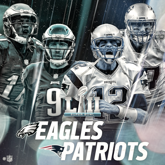 Eagles vs. Patriots, con héroes de carne y hueso