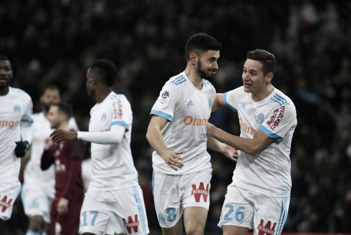 Ligue 1 - Uno straripante Marsiglia abbatte 6-3 il Metz: spicca Thauvin con una tripletta