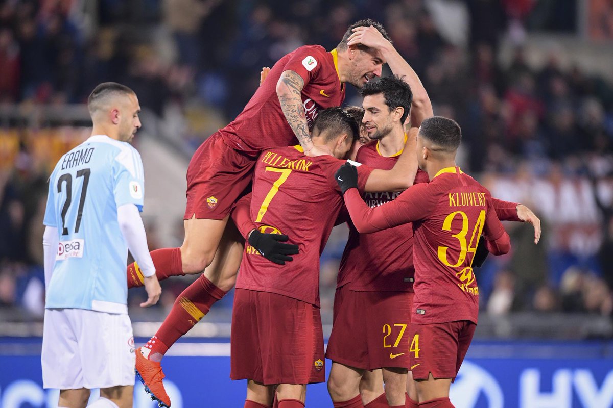 Coppa Italia - La Roma schianta la Virtus Entella: 4-0 all'Olimpico 