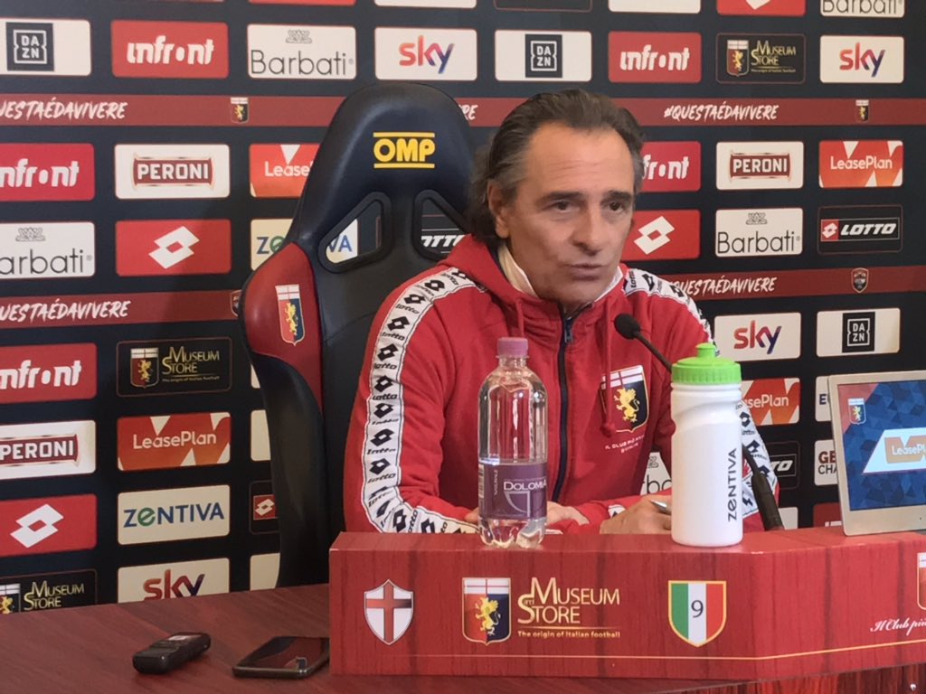 Genoa, Prandelli in conferenza: "Contro il Milan sarà una partita importante e impegnativa"