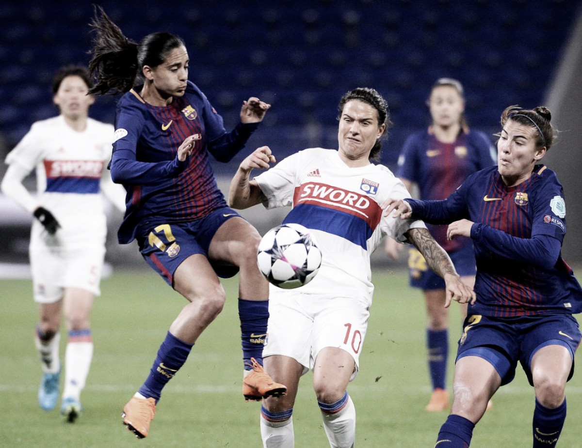 No jogo mais aguardado da semana, Lyon vence Barcelona na Champions League Feminina