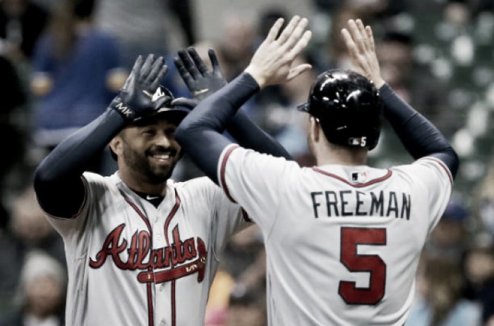 Matt Kemp Freddie Freeman carrying Atlanta Braves' offense Dansby Swanson struggling