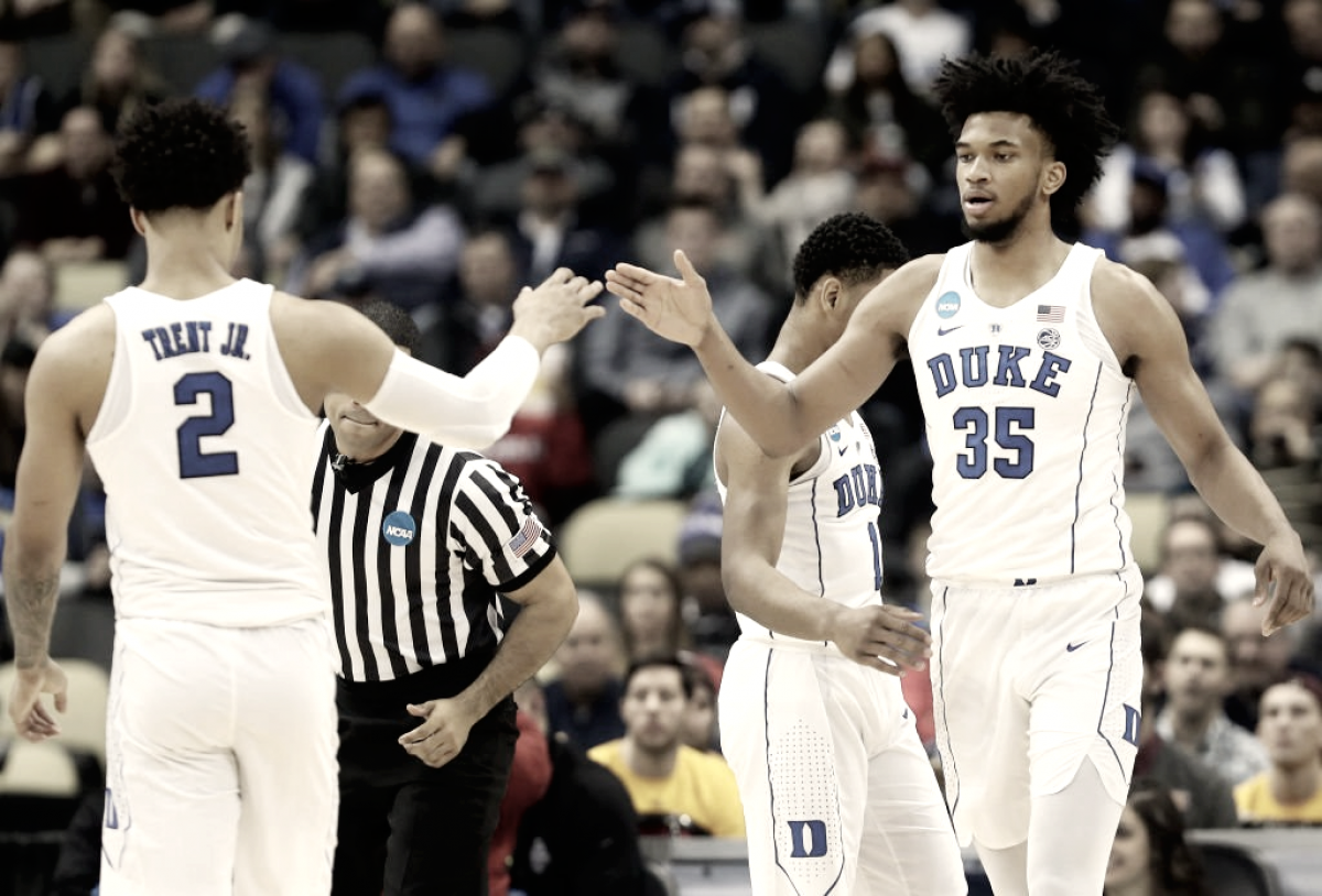 Com boa atuação coletiva, Duke vence Iona e avança para segunda rodada do March Madness Com boa atuação coletiva, Duke vence Iona e avança para segunda rodada do March Madness