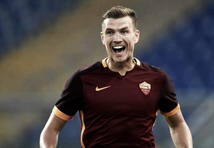 Edin Dzeko looks the part as he again finds the score-sheet for Roma