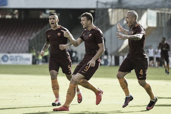 Colpo grosso Roma! Napoli superato con doppio Dzeko e Salah (1-3)