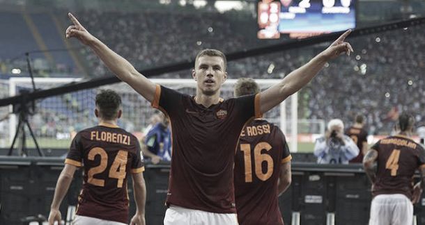 Roma se impõe no Olímpico e derrota Juventus com gol de Dzeko