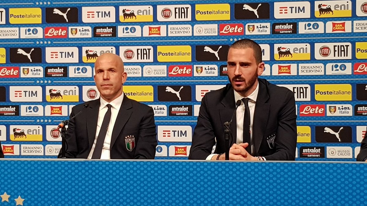Italia, Bonucci in conferenza stampa: "Donnarumma? Pensi a crescere, non a Buffon"