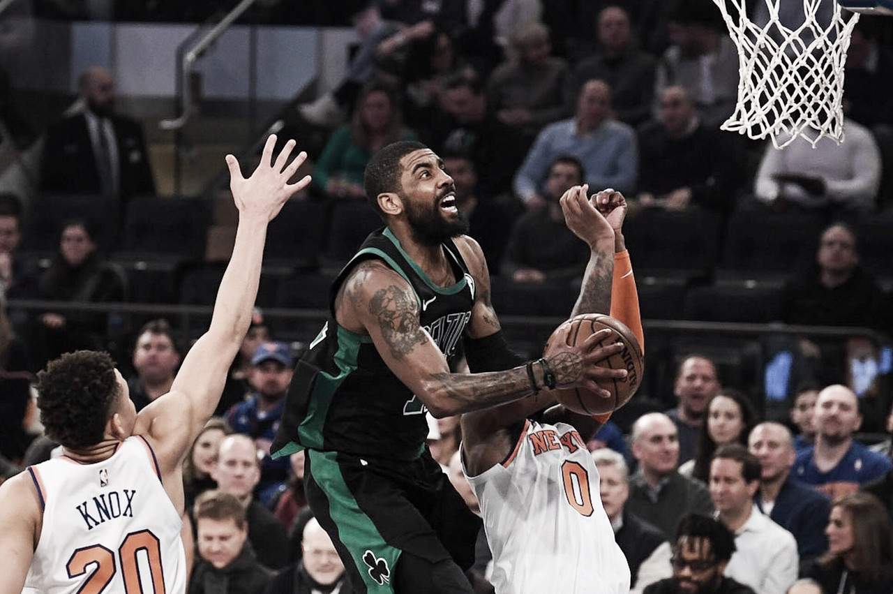 Celtics vencem Knicks em Nova Iorque e garantem folga no Leste