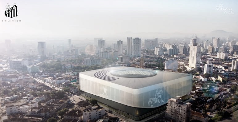 WTorre apresenta novo projeto para estádio do Santos, com 30 mil lugares e custo de R$ 400 milhões