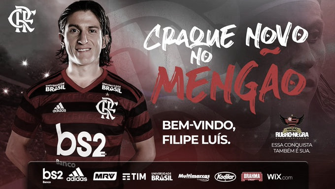Flamengo anuncia contratação de Filipe Luís, que comemora: "Meu sonho de criança"