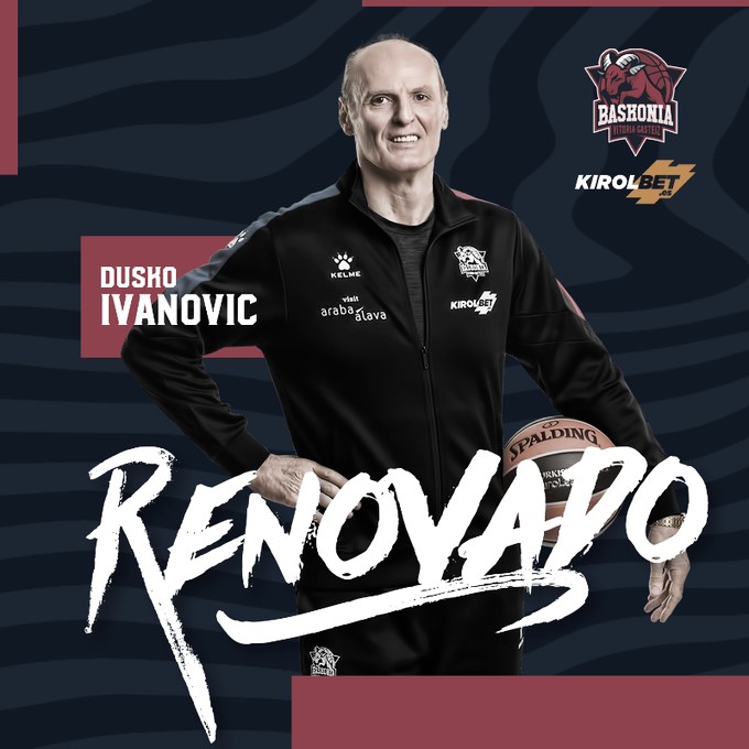 Saski Baskonia hace efectiva la renovación de Dusko Ivanovic