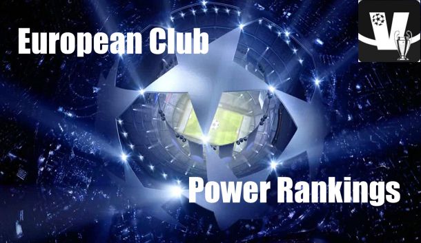 European Club Power Rankings - 11 Nov 2013