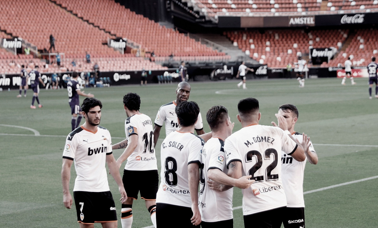 Las puntuaciones del Valencia frente al Valladolid Las puntuaciones del Valencia frente al Valladolid