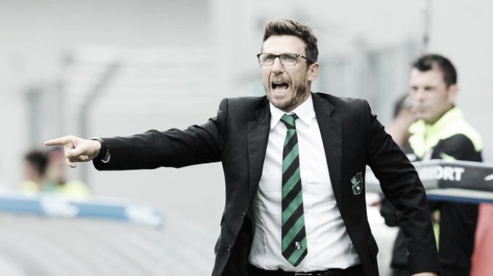 Il Sassuolo ospita la Samp, Di Francesco: "Rinnovo? Siamo a buon punto"