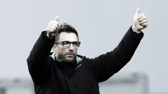 Il Sassuolo fa visita alla Lazio, Di Francesco: "Noi giochiamo sempre per fare il meglio possibile"