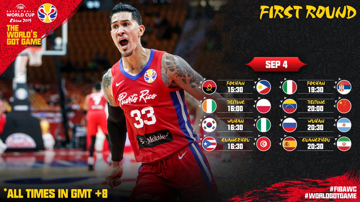 Basket Mondiale FIBA Cina 2019- I verdetti dei primi quattro gironi