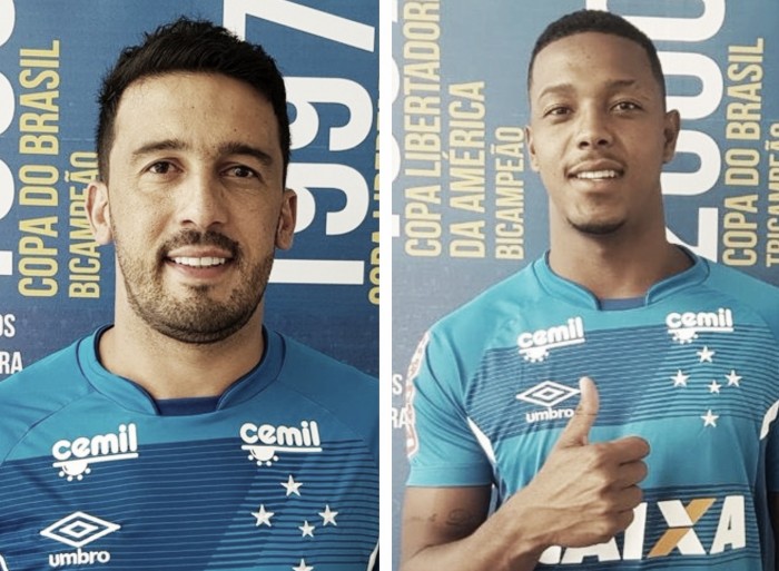 Lateral Edílson e atacante David chegam à Toca da Raposa para serem apresentados no Cruzeiro