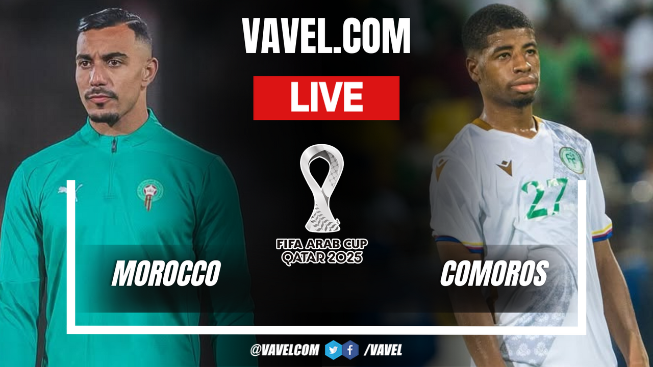 Morocco vs Comoros LIVE Score Updates in Arab Cup (0-0)