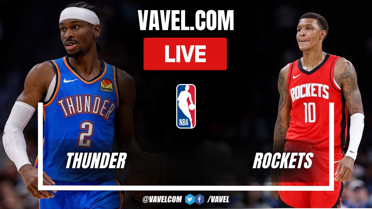Highlights and points Oklahoma City Thunder 125-124 Houston Rockets in season NBA