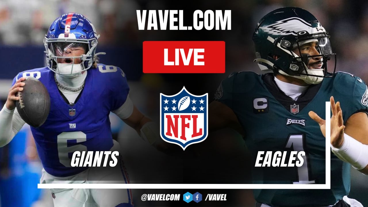 New York Giants vs Philadelphia Eagles LIVE Score Updates in NFL Game(20-17)