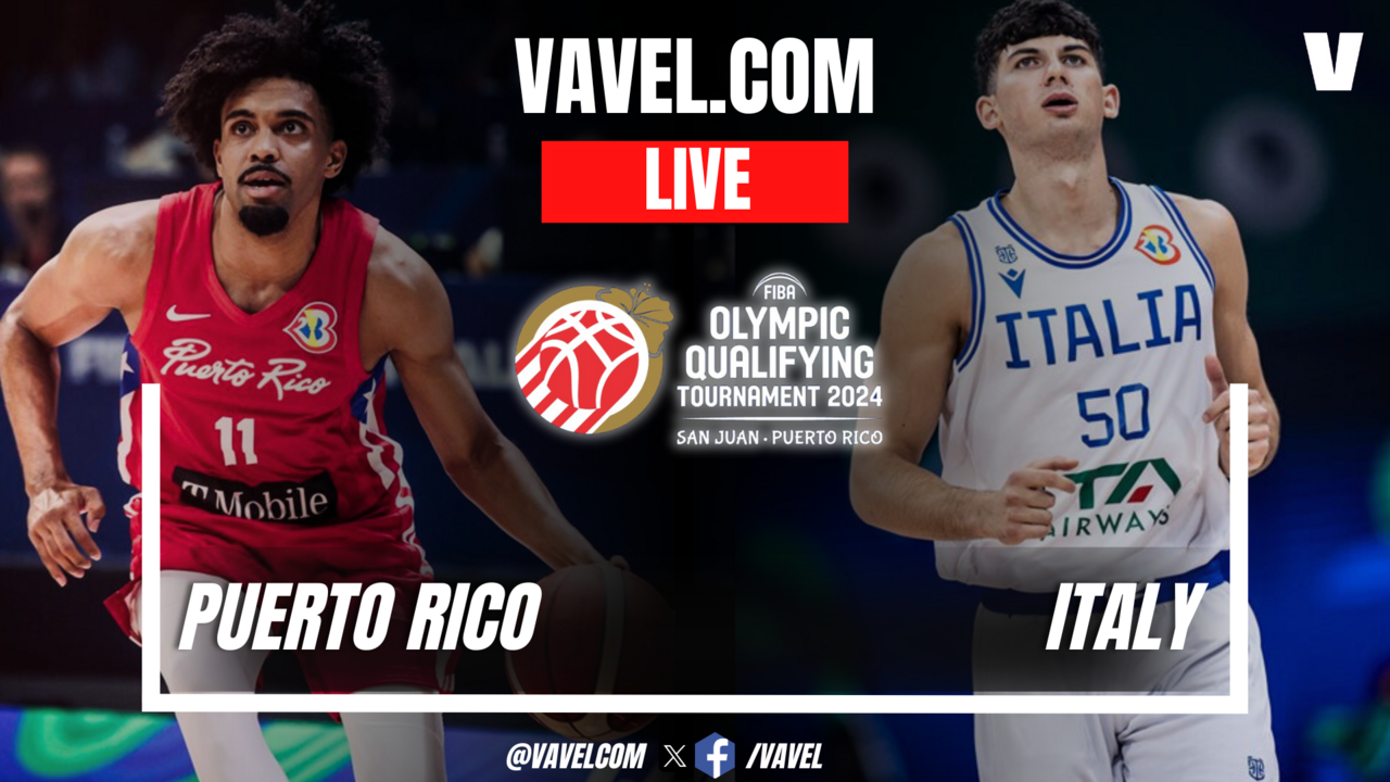 Summary Puerto Rico 8069 Italy in 2024 FIBA Olympic Qualifying