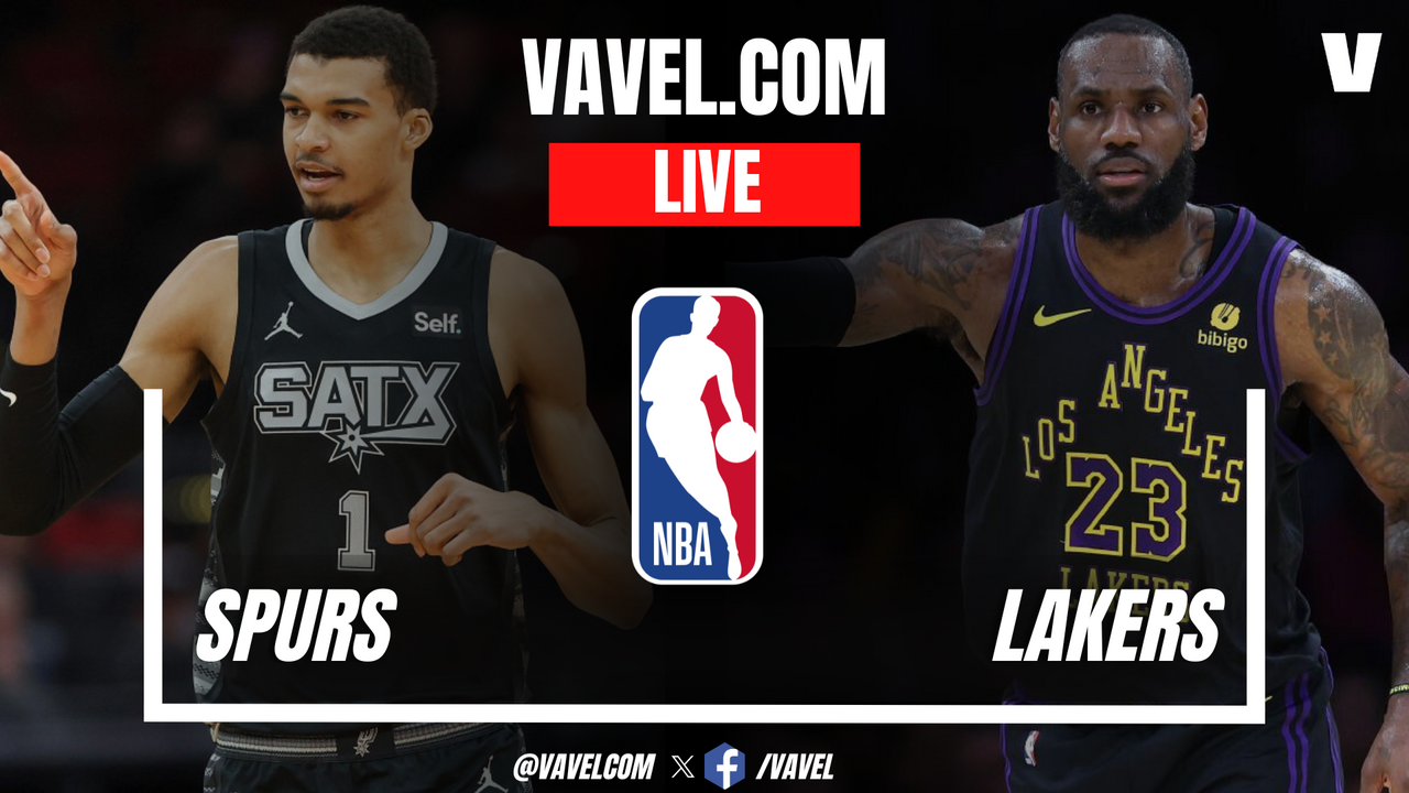 San Antonio Spurs vs Los Angeles Lakers LIVE Score Updates in NBA Match