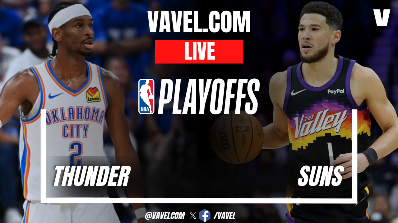 Oklahoma City Thunder vs Phoenix Suns LIVE Score Updates in NBA Playoffs Game