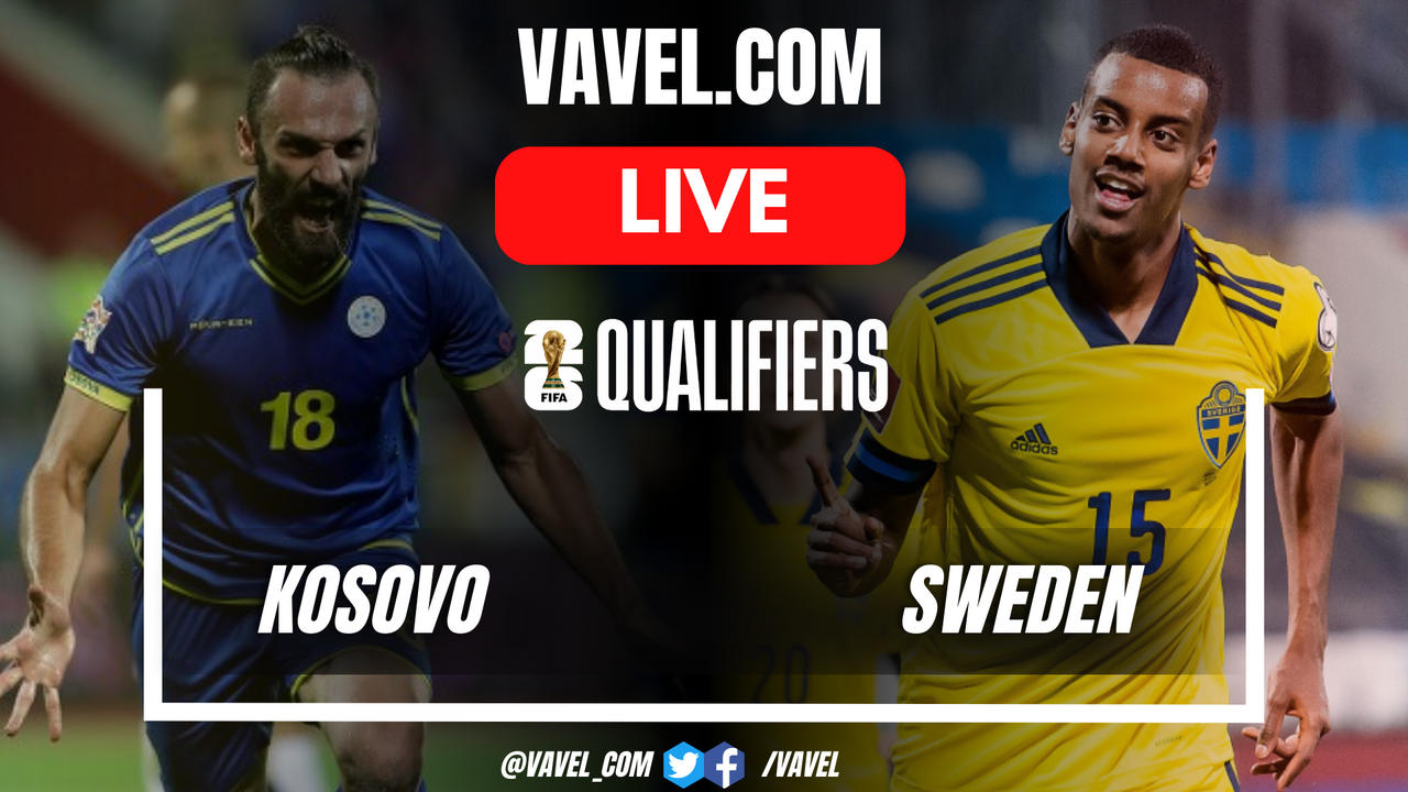 Kosovo vs Sweden LIVE Score Updates in 2026 World Cup Qualifiers Match