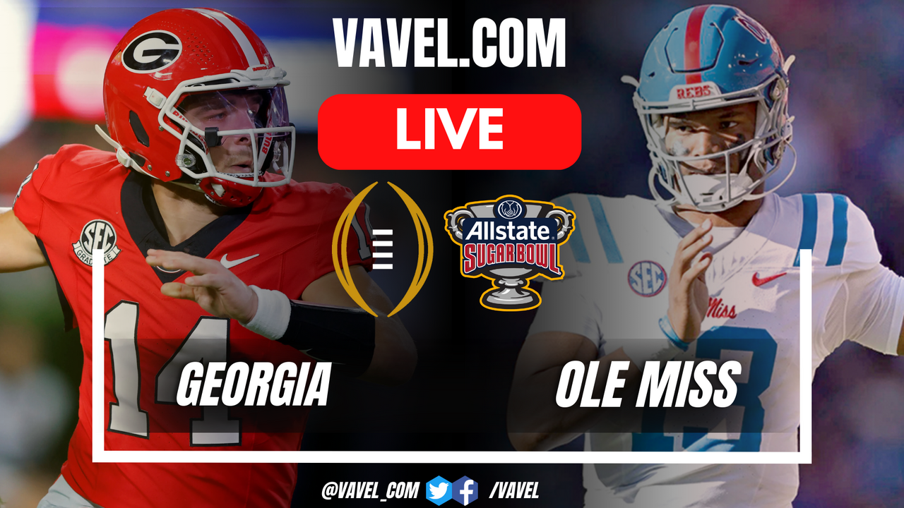 Georgia Bulldogs vs Ole Miss Rebels LIVE Score Updates in NCAAF Playoffs Game