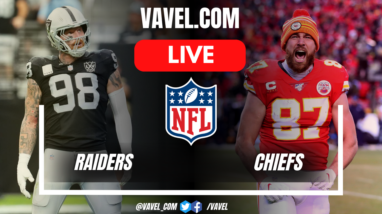 Las Vegas Raiders vs Kansas City Chiefs LIVE Score Updates, Stream Info