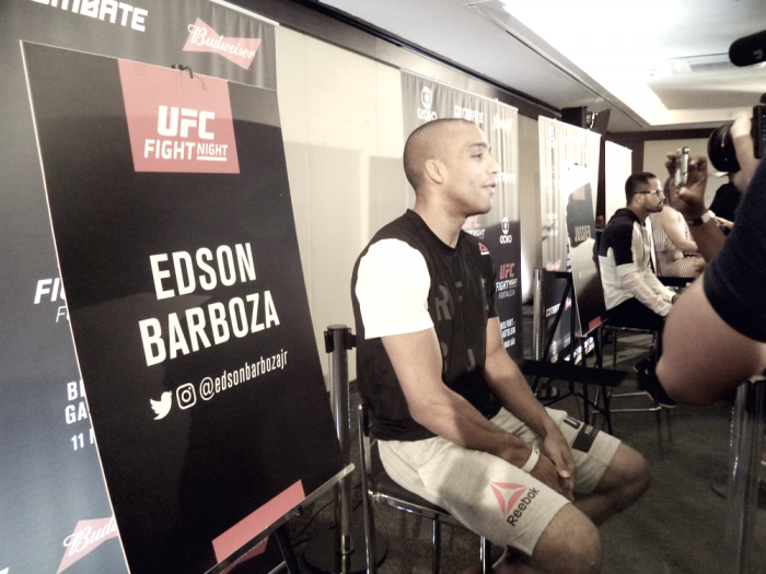 Sem lutar desde julho, Edson Barboza exalta trabalho para novo duelo: “Treinado para não errar”