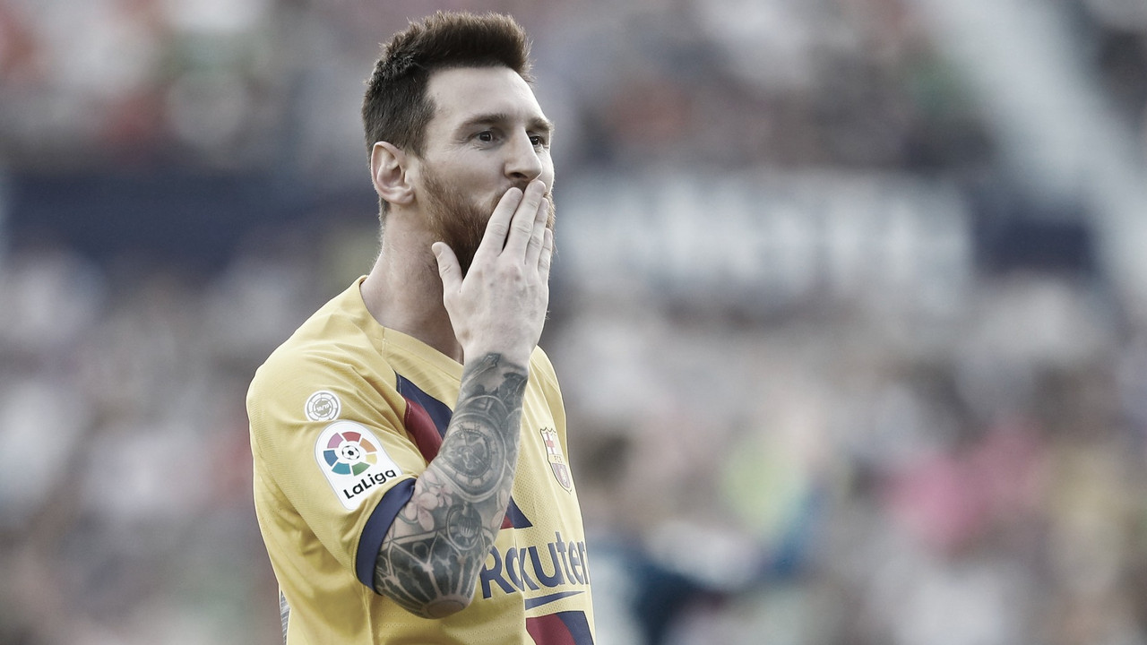 Messi rechaça números individuais, cita mudança de postura do Barcelona, mas alerta: "Será muito complicado" Messi rechaça números individuais, cita mudança de postura do Barcelona, mas alerta: "Será muito complicado"