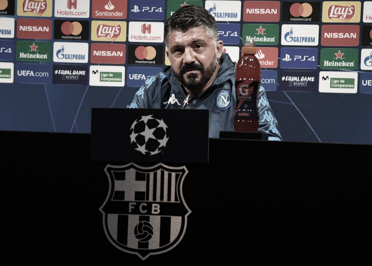 Gattuso
lamenta falta de eficiência do Napoli, mas garante: “Muito
satisfeito com o desempenho” Gattuso
lamenta falta de eficiência do Napoli, mas garante: “Muito
satisfeito com o desempenho”
