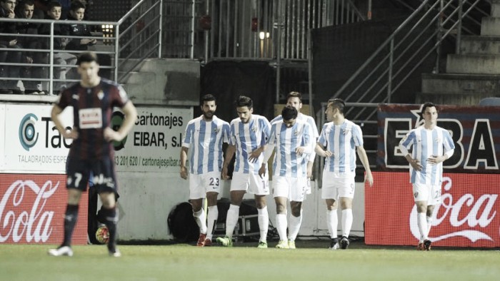 Juanpi y Santa Cruz, los goleadores del Málaga en Eibar