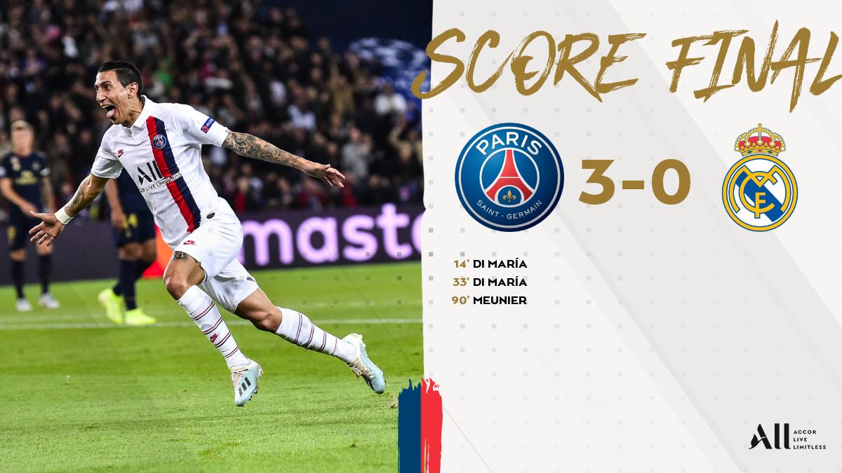 Champions League- Di Maria show: il PSG travolge 3-0 il Real