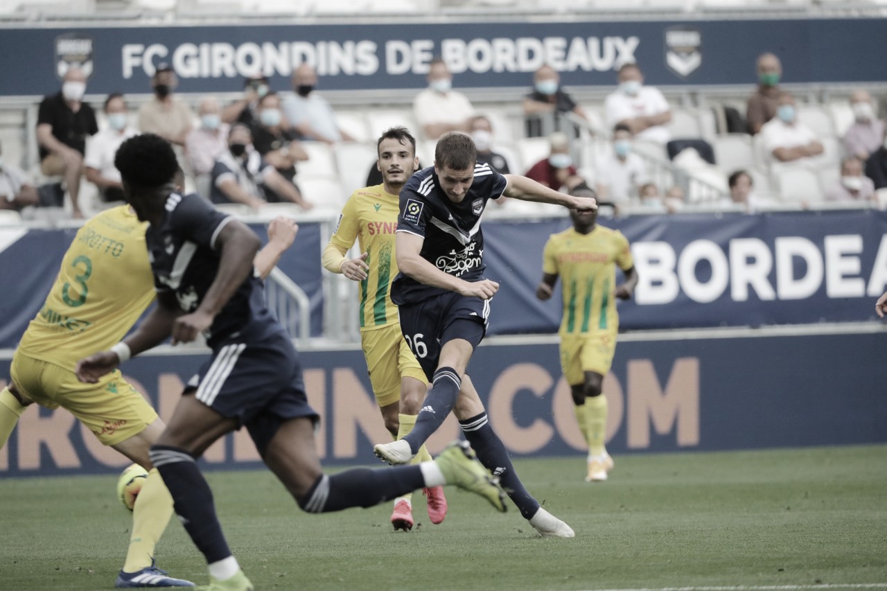 Na abertura do Campeonato Francês 2020-21, Bordeaux e Nantes ficam no empate