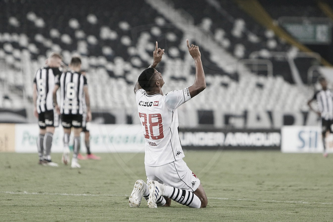 Vasco encontra
dois gols seguidos e derrota Botafogo no Nilton Santos