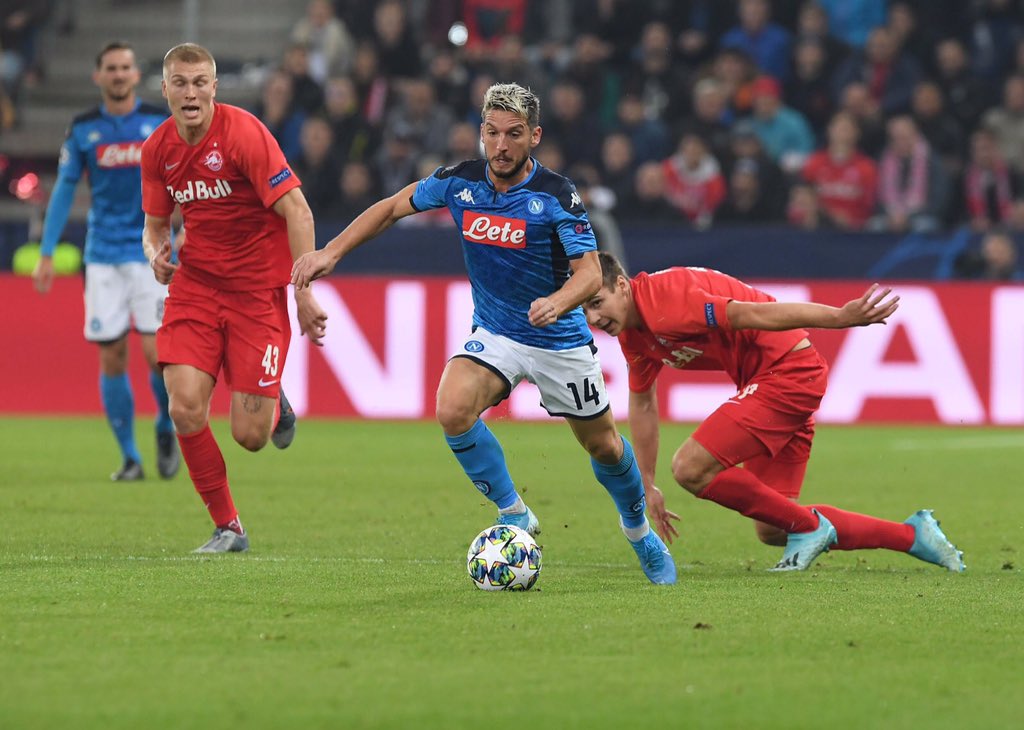 Mertens e Insigne stendono il Salisburgo: vince il Napoli 2-3