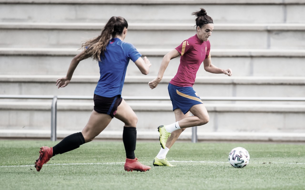 El Barça Femení continúa
su preparación con un duelo interno contra el filial El Barça Femení continúa
su preparación con un duelo interno contra el filial