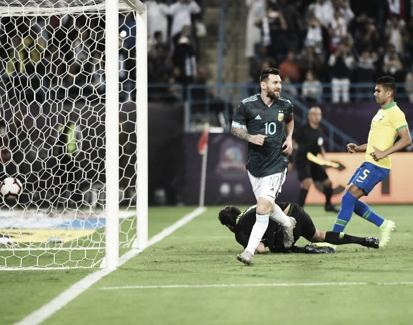 Argentina le ganó a Brasil, con gol de Messi