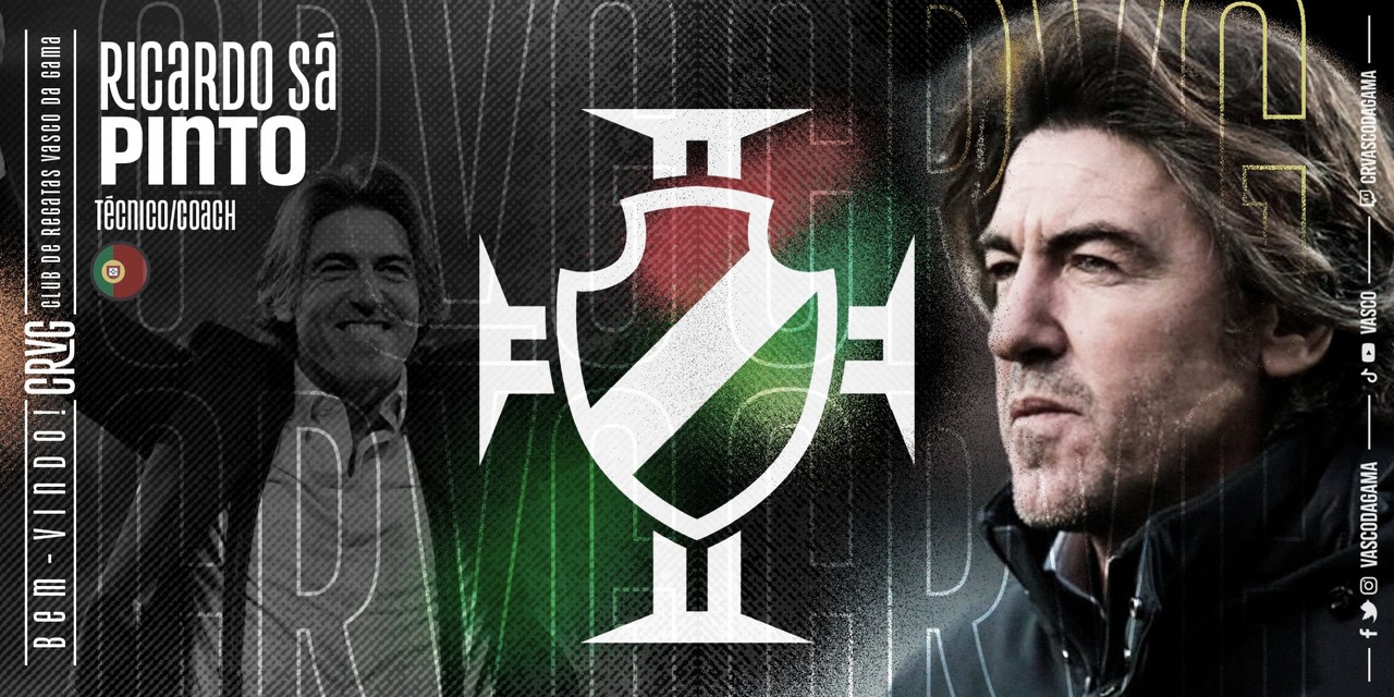 Vasco oficializa contratação do treinador português Ricardo Sá Pinto