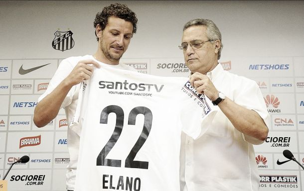 Elano é apresentado e exalta elenco do Santos: "Todos têm qualidade de ser titular"