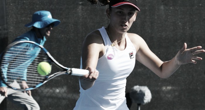 WTA Hobart: Qualifier Elise Mertens knocks out Kristina Mladenovic in emphatic style