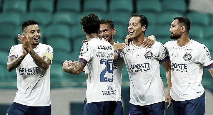 Com
gol nos acréscimos, Bahia vence, deixa zona de rebaixamento e empurra Botafogo