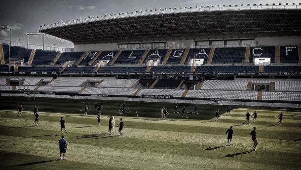 El Málaga CF se ejercita por última vez
