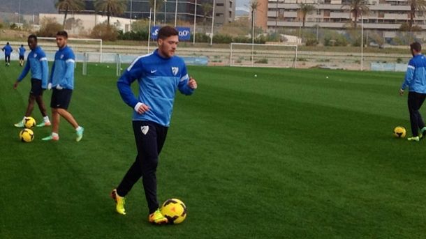El Málaga entrena con cinco jugadores del filial