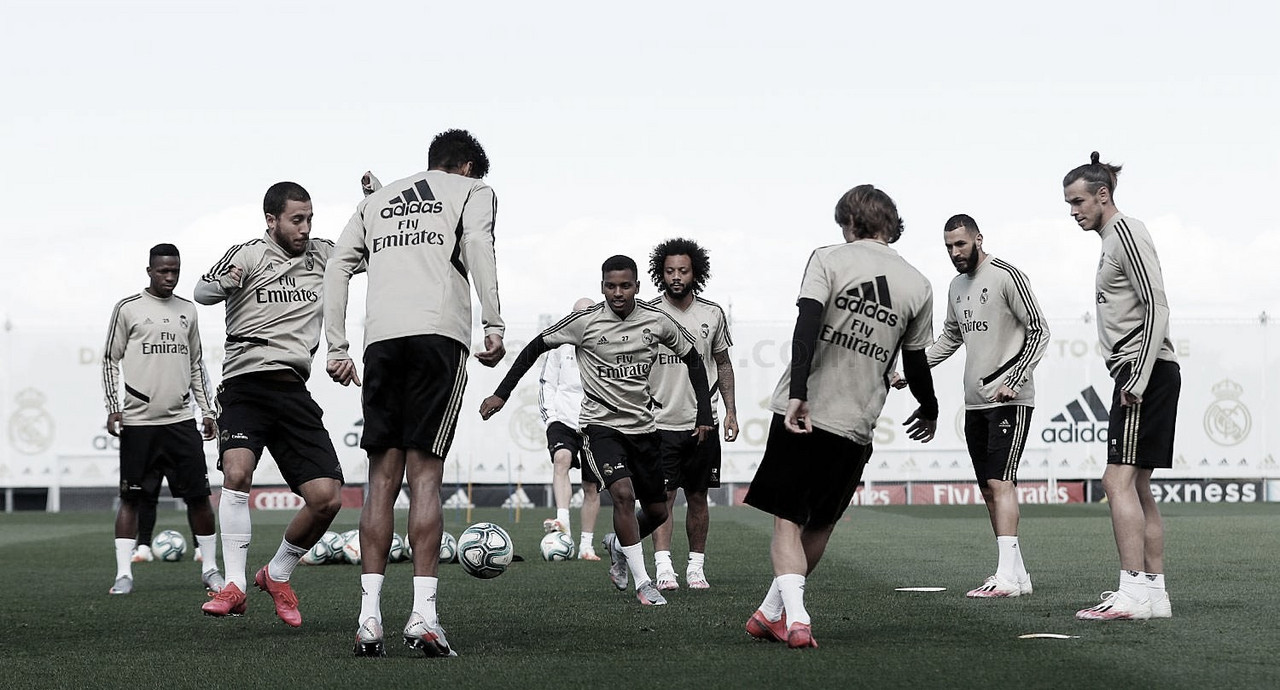 Último entrenamiento antes de recibir al Eibar Último entrenamiento antes de recibir al Eibar