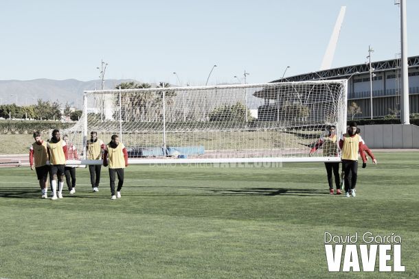 El Almería vuelve este lunes al trabajo para hacer frente a una semana con dos partidos